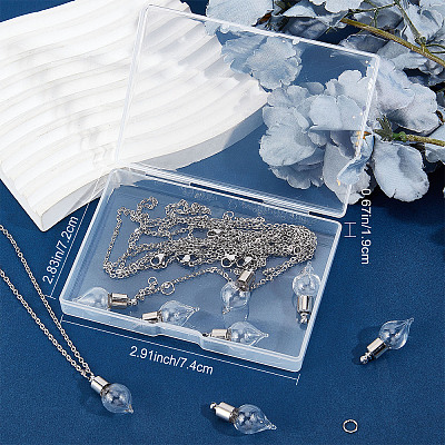 DIY Perfume Bottle Necklace Making Kit DIY-SC0020-71-1