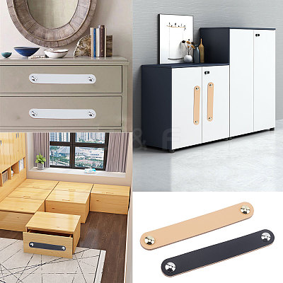 PU Leather Door Handles FIND-WH0052-52A-1