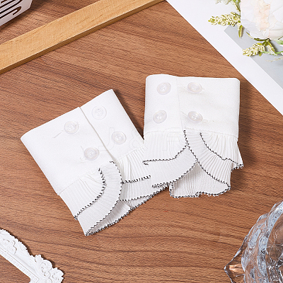 Removable Cotton Wrist Cuffs AJEW-WH20048-34-1