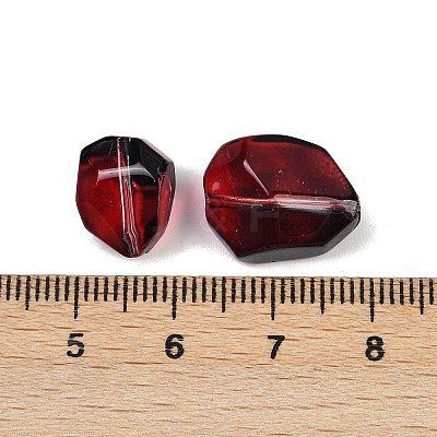 Gradient Color Transparent Glass Beads GLAA-B026-01F-1
