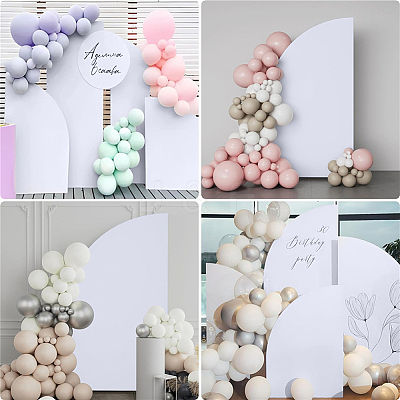 Cloth D-shaped Arch Backdrop Cover for Birthday Party Wedding Baby Shower Decorations DIY-WH20079-043A-1