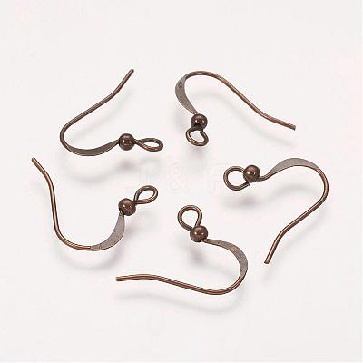 Brass French Earring Hooks KK-Q369-AB-1