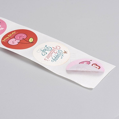 Self-Adhesive Kraft Paper Gift Tag Stickers X1-DIY-G013-A21-1