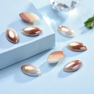 Opaque Glass Cabochons GGLA-S038-03C-3x12-1