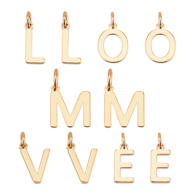 14Pcs 5 Style Brass Charms KK-AR0003-64-1