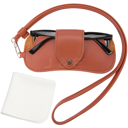1Pc Imitation Leather Eyeglass Cases AJEW-CN0005-52A-1