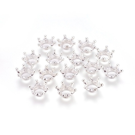 Tibetan Style Alloy Bead Caps PALLOY-WH0054-02S-1