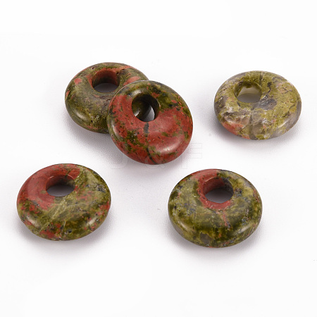 Natural Unakite Pendants G-T122-67D-1