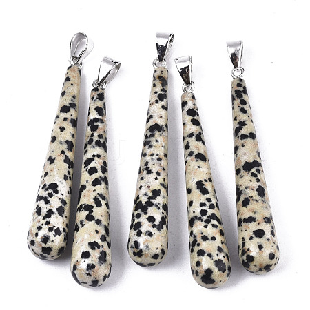 Natural Dalmatian Jasper Big Pendants X-G-S359-095-1