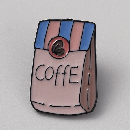 Coffee Theme Enamel Pins JEWB-TAC0015-05B-1