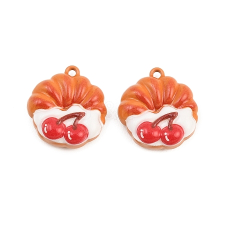 Baking Paint Zinc Alloy Pendants AL-CBA032C-03E-1