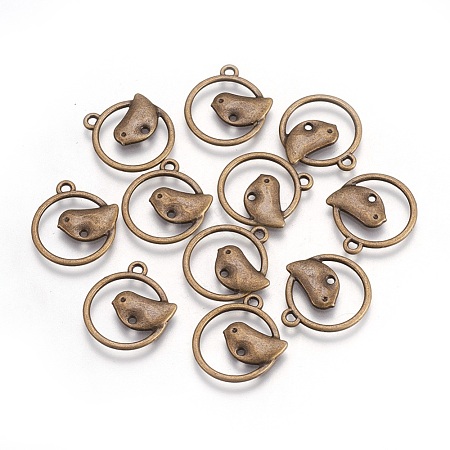 Alloy Pendants X-EA9508Y-AB-1