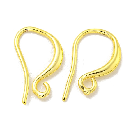 Brass Earring Hooks KK-L075-008G-1