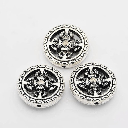 Tibetan Style Alloy Beads TIBEB-O004-72-1