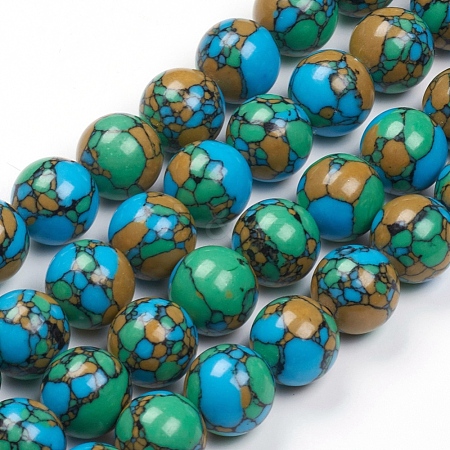 Synthetic Turquoise Beads Strands TURQ-G832-04-18mm-1