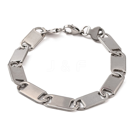 Tarnish Resistant 304 Stainless Steel Mariner Link Chain Bracelets BJEW-B078-52P-1