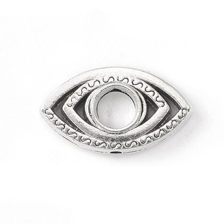 Tibetan Style Alloy Bead Frame TIBE-WH0002-08AS-1
