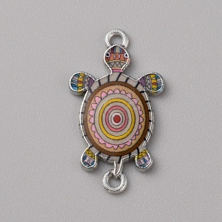 Alloy Enamel Connector Charms ENAM-WH0061-47E-1