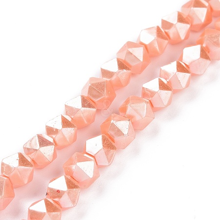 Glass Pearl Beads Strands GLAA-F122-03G-1