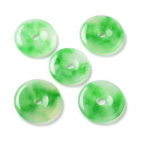 Dyed Natural White Jade Pendants G-Q016-05A-01-1