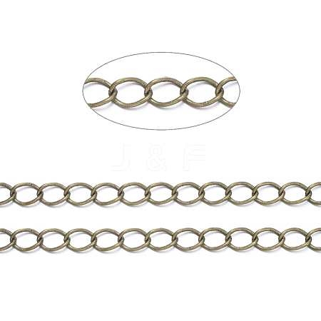 Brass Twisted Chains CHC-Q001-5x4mm-AB-1