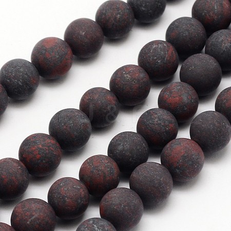 Natural Brecciated Jasper Beads Strands X-G-D690-10mm-1