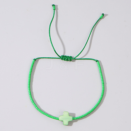 Bohemian Shell Cross Bracelets DE3960-3-1