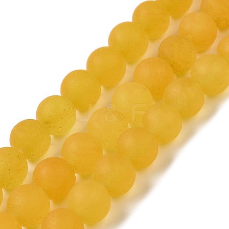 Natural Dyed White Jade Beads Strands G-M402-B01-01-1