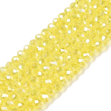 Electroplate Glass Beads Strands EGLA-A044-T2mm-B29-1