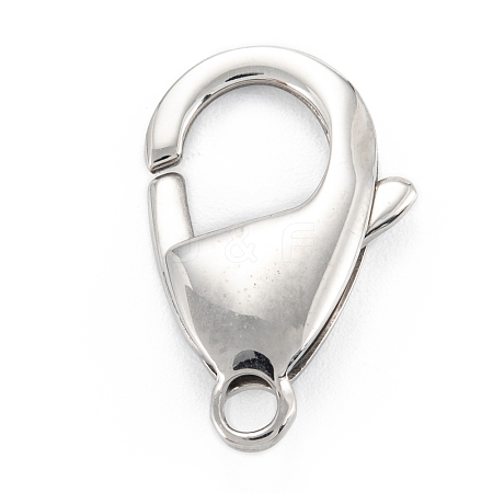 Non-Tarnish 304 Stainless Steel Lobster Claw Clasps STAS-C024-12P-1