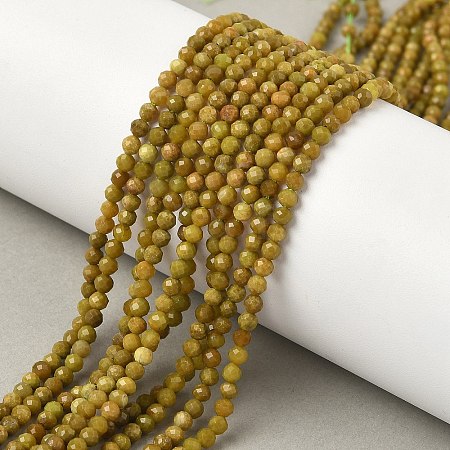 Natural Yellow Green Opal Beads Strands G-D306-A06-3mm-1