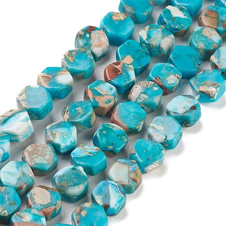 Synthetic Imperial Jasper Beads Strands G-K336-03A-1