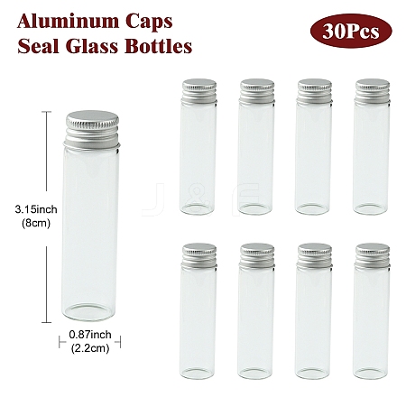30Pcs Empty Glass Bead Storage Tubes AJEW-YW0001-16D-1
