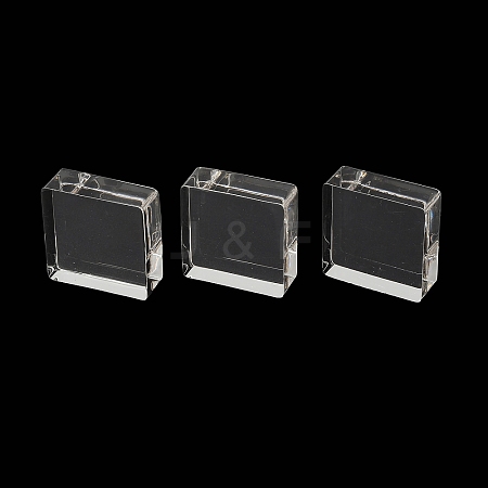 Square Transparent Acrylic Jewelry Display Pedestals ODIS-XCP0001-37-1
