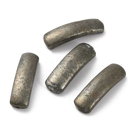 Natural Pyrite Connector Charms G-A033-01-1