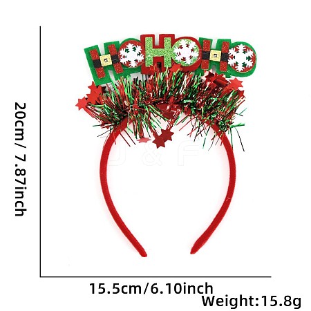 Christmas Plastic Hair Bands PW-WGEA057-09-1