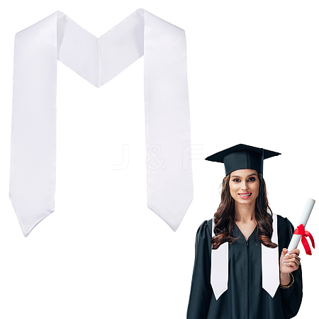 Satin Graduation Ribbon Etiquette Shoulder Belt AJEW-WH0609-002-1