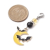 Halloween Alloy Enamel Pendant Decoration HJEW-TA00272-3