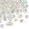 Cheriswelry 90Pcs 6 Style UV Plating Transparent Rainbow Iridescent Acrylic Beads OACR-CW0001-04-3