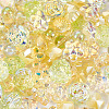 100Pcs 5 Styles Electroplate Glass Beads EGLA-TA0013-37-4
