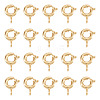 40Pcs Brass Spring Ring Clasps KK-TA0008-85G-01-1