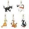 DIY Diamond Painting Keychain Kits DIAM-PW0010-68-19-1