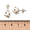 Alloy & Resin Pearl Stud Earrings EJEW-G466-14G-3