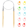 1Pc Bamboo Circular Knitting Needles FIND-WR0012-46B-1