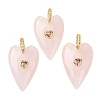 Natural Rose Quartz Pendants GG-CBA51ED-03G-08-1