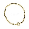 Brass Beaded Stretch Bracelets for Women FS-WG560D0-01-2