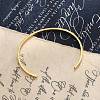 Ion Plating(IP) 304 Stainless Steel Cuff Bangles X-BJEW-K173-02G-4