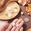 10Pcs 2 Colors Electroplated Raw Rough Natural Druzy Agate Beads G-TA0003-19-6