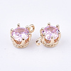Transparent Glass Charms GLAA-T007-17E-2