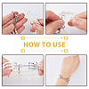 8Pcs 8 Styles Tibetan Style Alloy Lobster Claw Claps AJEW-DC0001-25-6
